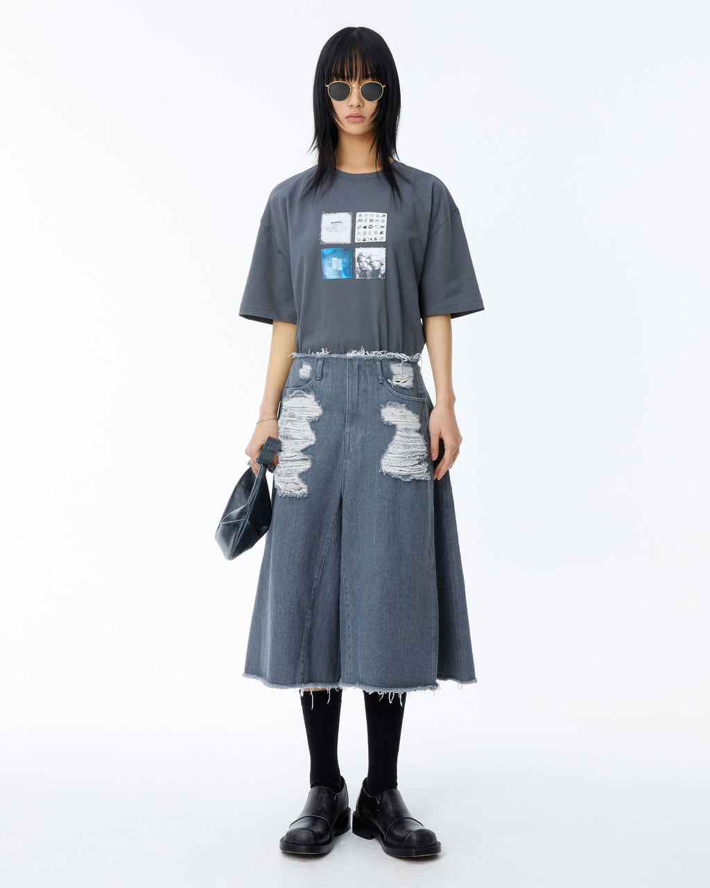 Ader Error - Mati t-shirt (Charcoal) product image 1 | TRAB K-Fashion Australia