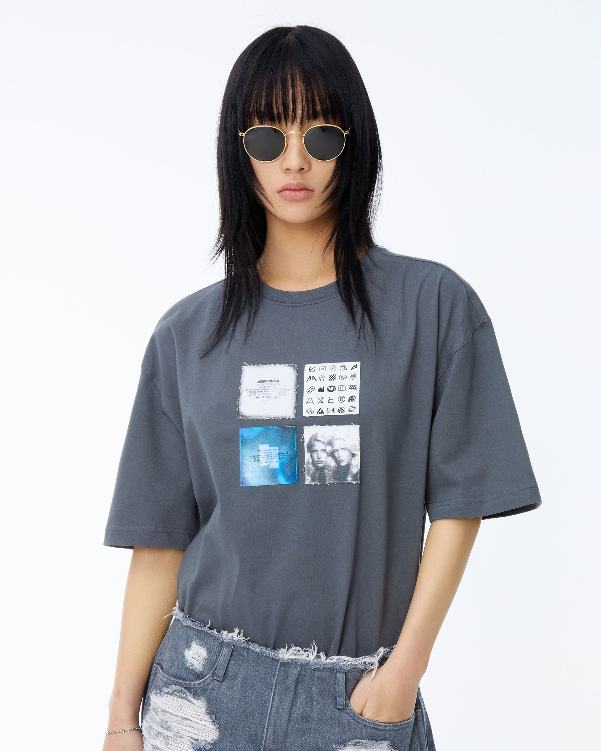 Ader Error - Mati t-shirt (Charcoal) product image 2 | TRAB K-Fashion Australia