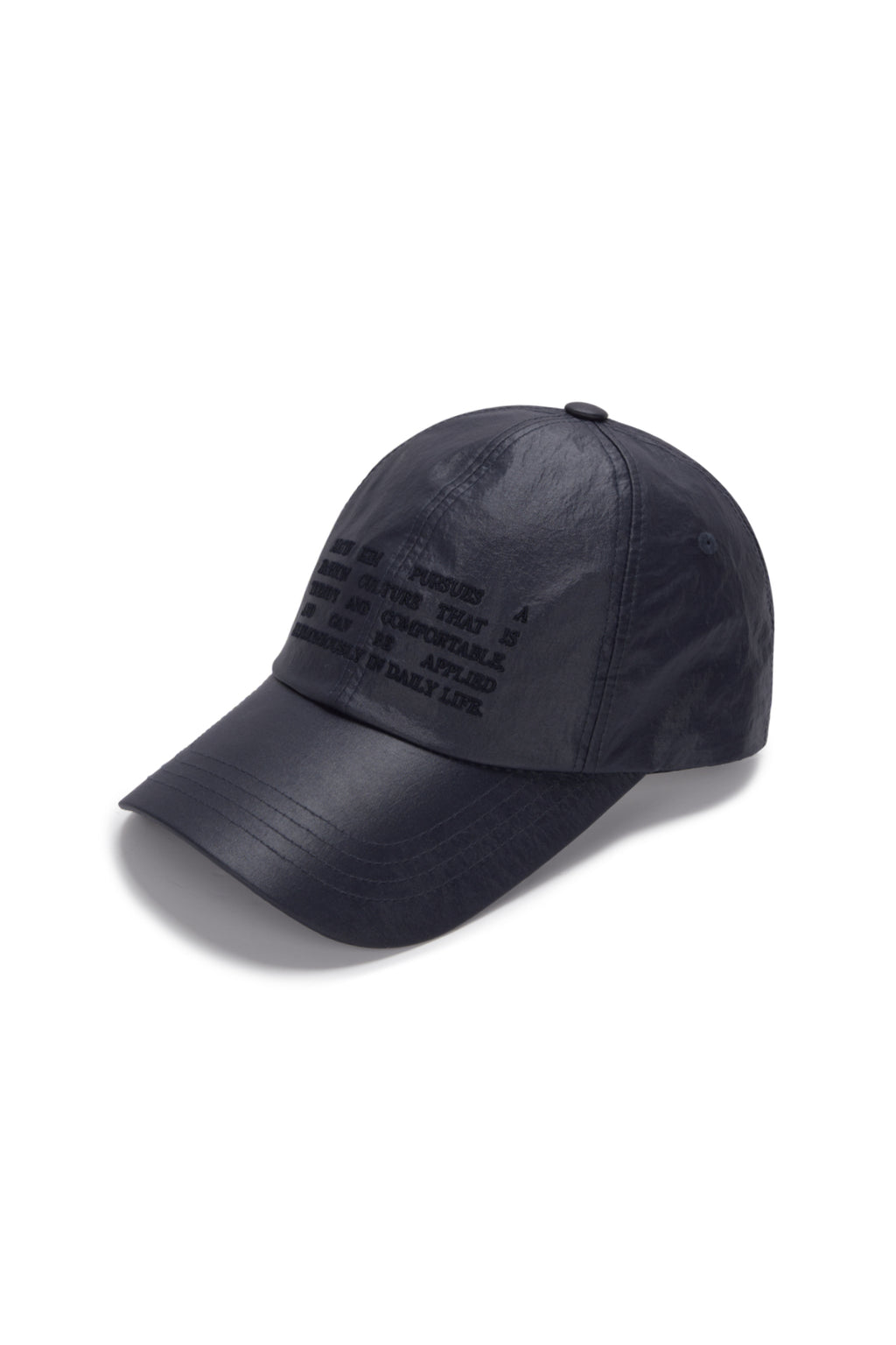 Matin Kim - Crisp Heritage Ball Cap (Navy) product image 2 | TRAB K-Fashion Australia