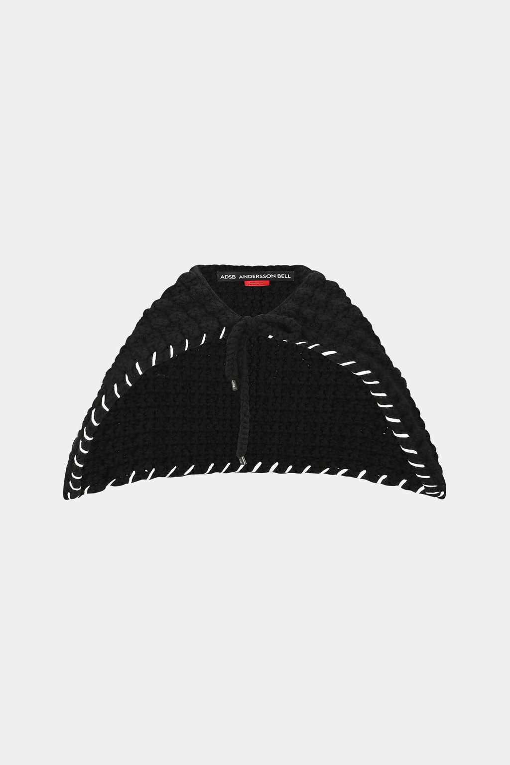 Andersson Bell - Chunky Wool-Blend Hand Knitted Scarf (Black) product image 1 | TRAB K-Fashion Australia