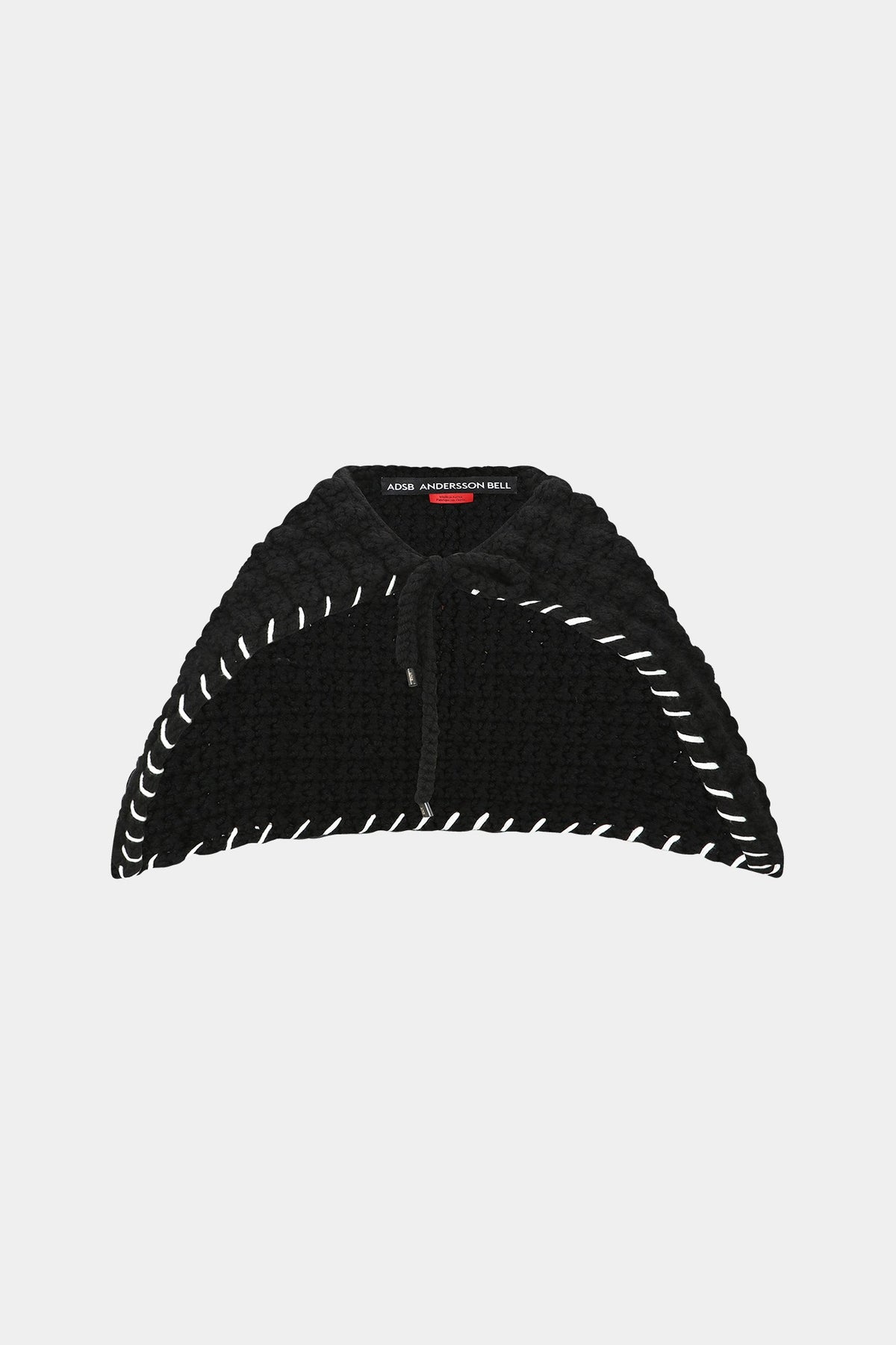 Andersson Bell - Chunky Wool-Blend Hand Knitted Scarf (Black) product image 1 | TRAB K-Fashion Australia