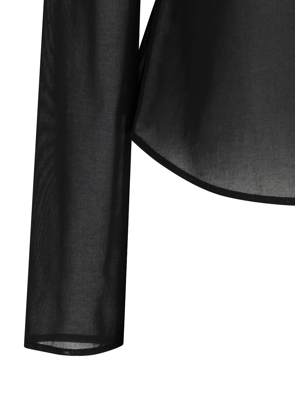 Amomento - Sheer Slim Shirt (Black) product image 6 | TRAB K-Fashion Australia