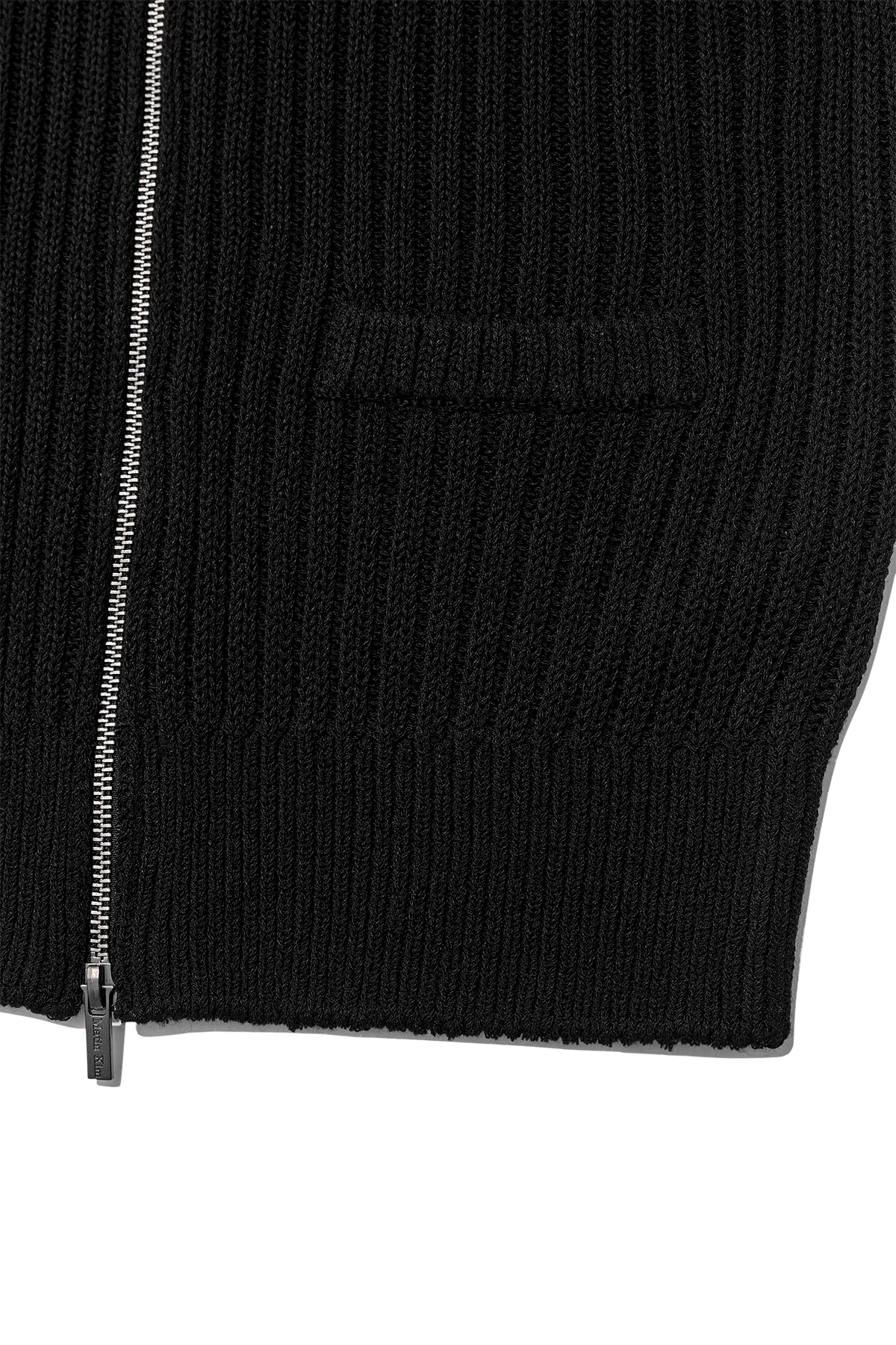 Matin Kim - Back Logo High Neck Knit Vest (Black) product image 4 | TRAB K-Fashion Australia