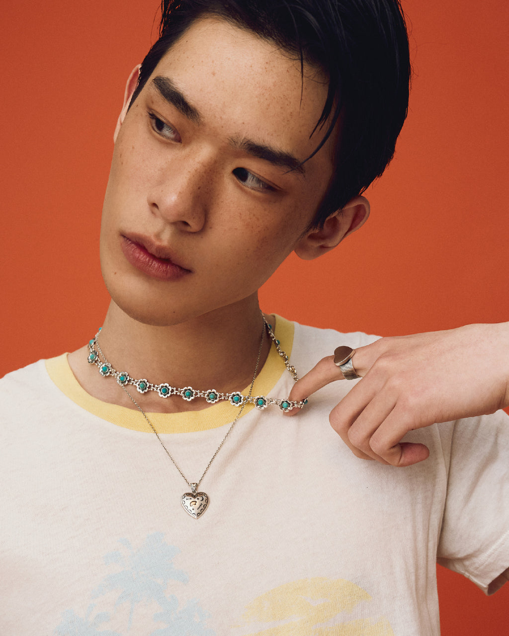 Numbering - Western Flower Link Necklace #8770 product image 3 | TRAB K-Fashion Australia
