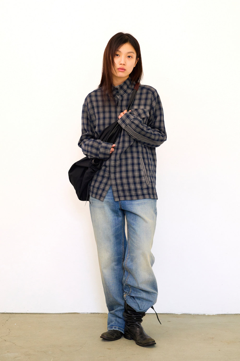 Hatchingroom - Hidden Shirket (Over Dyed Grey/Blue) product image 6 | TRAB K-Fashion Australia