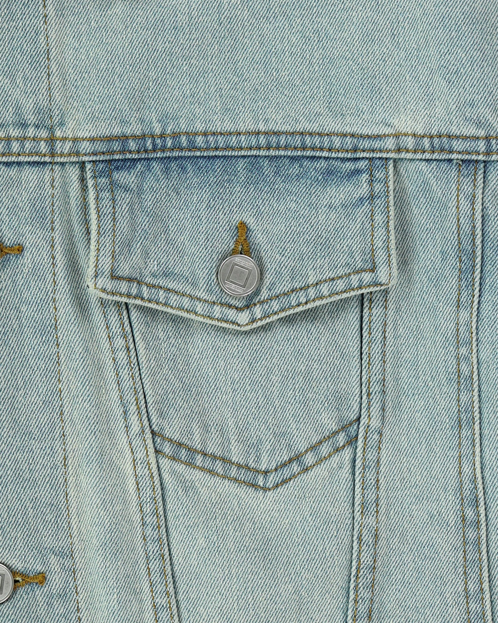 Kimhe Kim - Pearl Tear Denim Jacket (Sky Blue) product image 4 | TRAB K-Fashion Australia