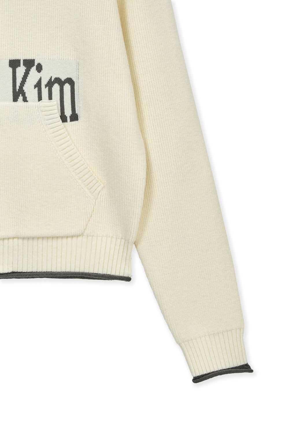 Matin Kim - Matin Spell Point Knit Zip Up (Ivory) product image 4 | TRAB K-Fashion Australia