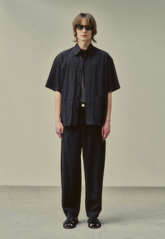 Art if acts - Two Pocket Half Shirt (Charcoal) product image 2 | TRAB K-Fashion Australia