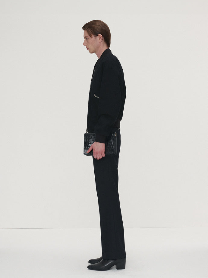 Tonywack - Garment Washed Cotton Bomber (Black) product image 2 | TRAB K-Fashion Australia