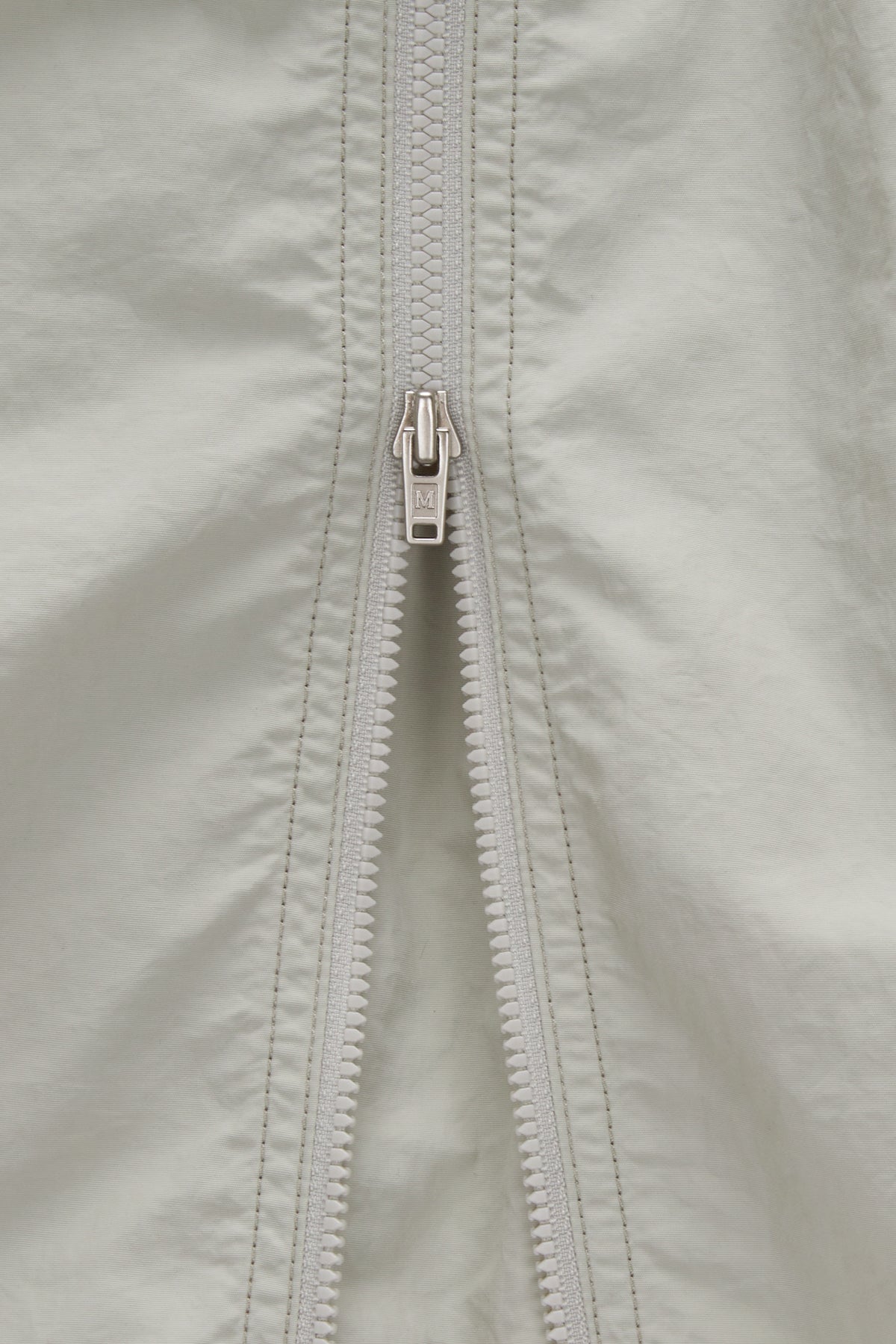 Matin Kim - Double Zipper Point Banding Mini Skirt (Beige) product image 3 | TRAB K-Fashion Australia