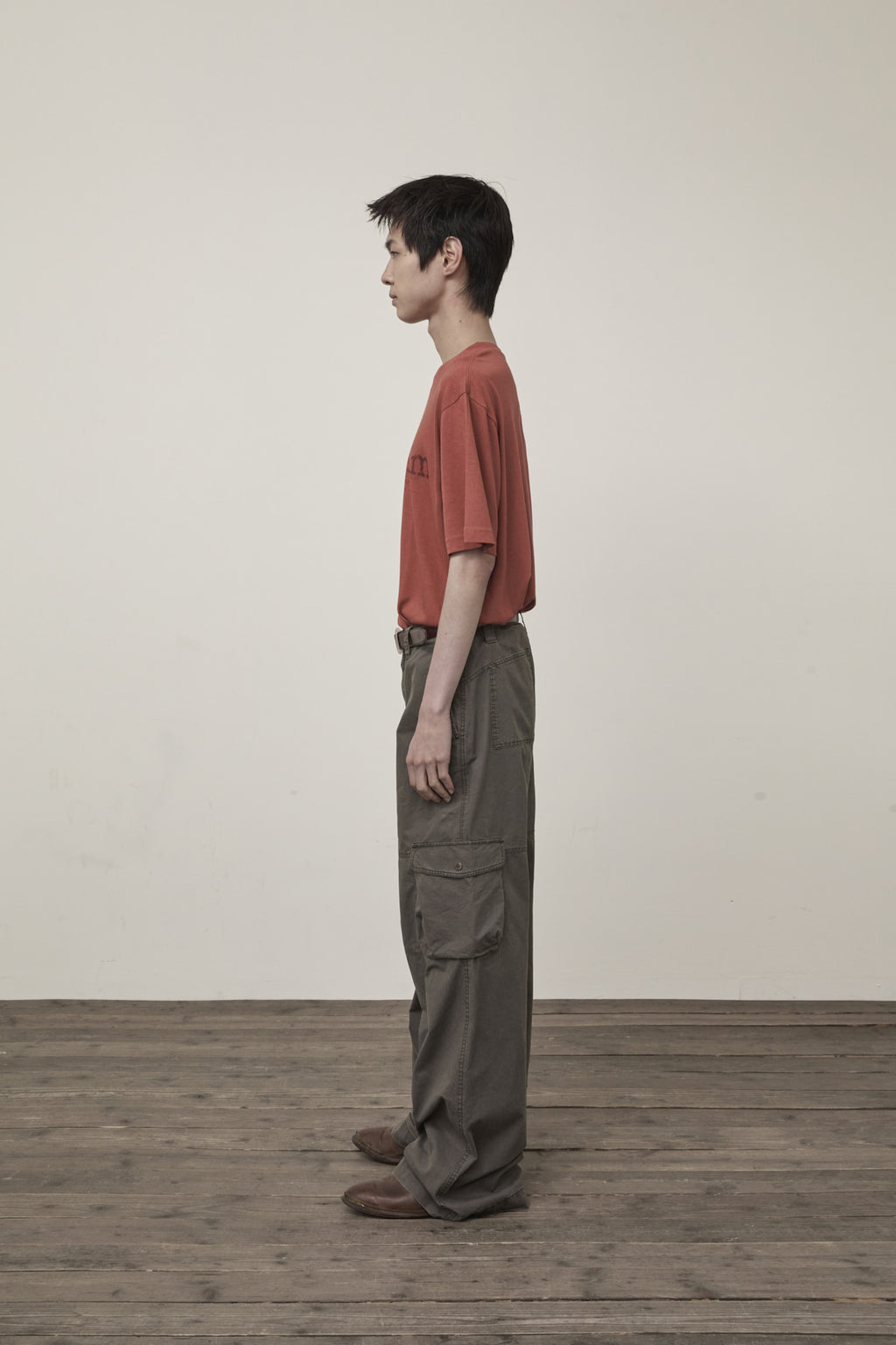 Matin Kim - Washed Wide Cargo Pants (Charcoal) product image 6 | TRAB K-Fashion Australia