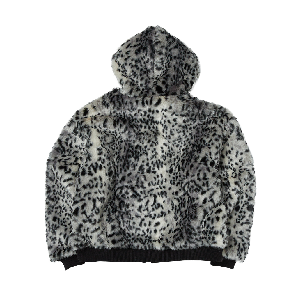 Thug Club - TC Leopard Fur Jacket (White/Black) product image 2 | TRAB K-Fashion Australia