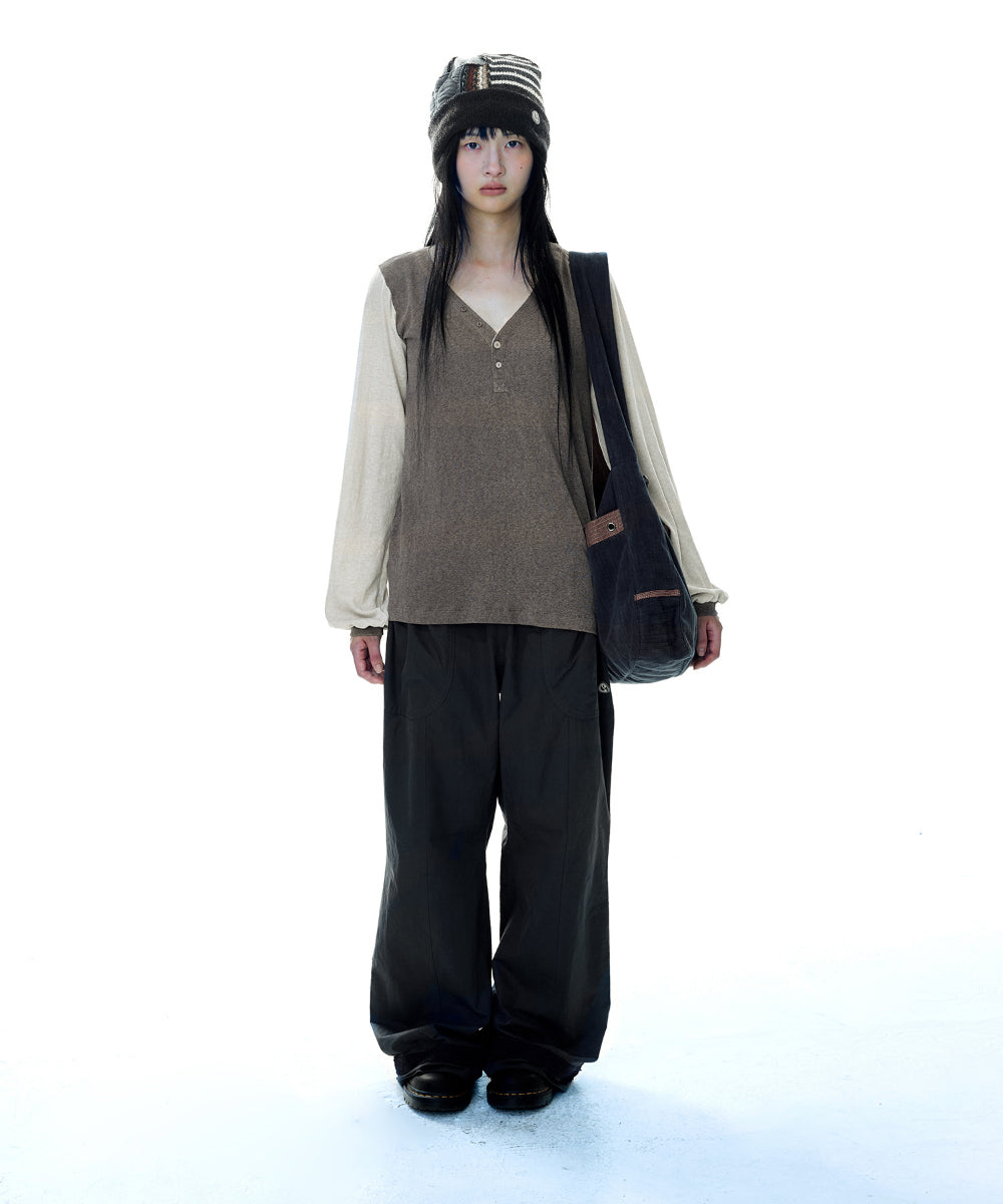 Coyseio - Patchwork Beanie (Brown) product image 9 | TRAB K-Fashion Australia