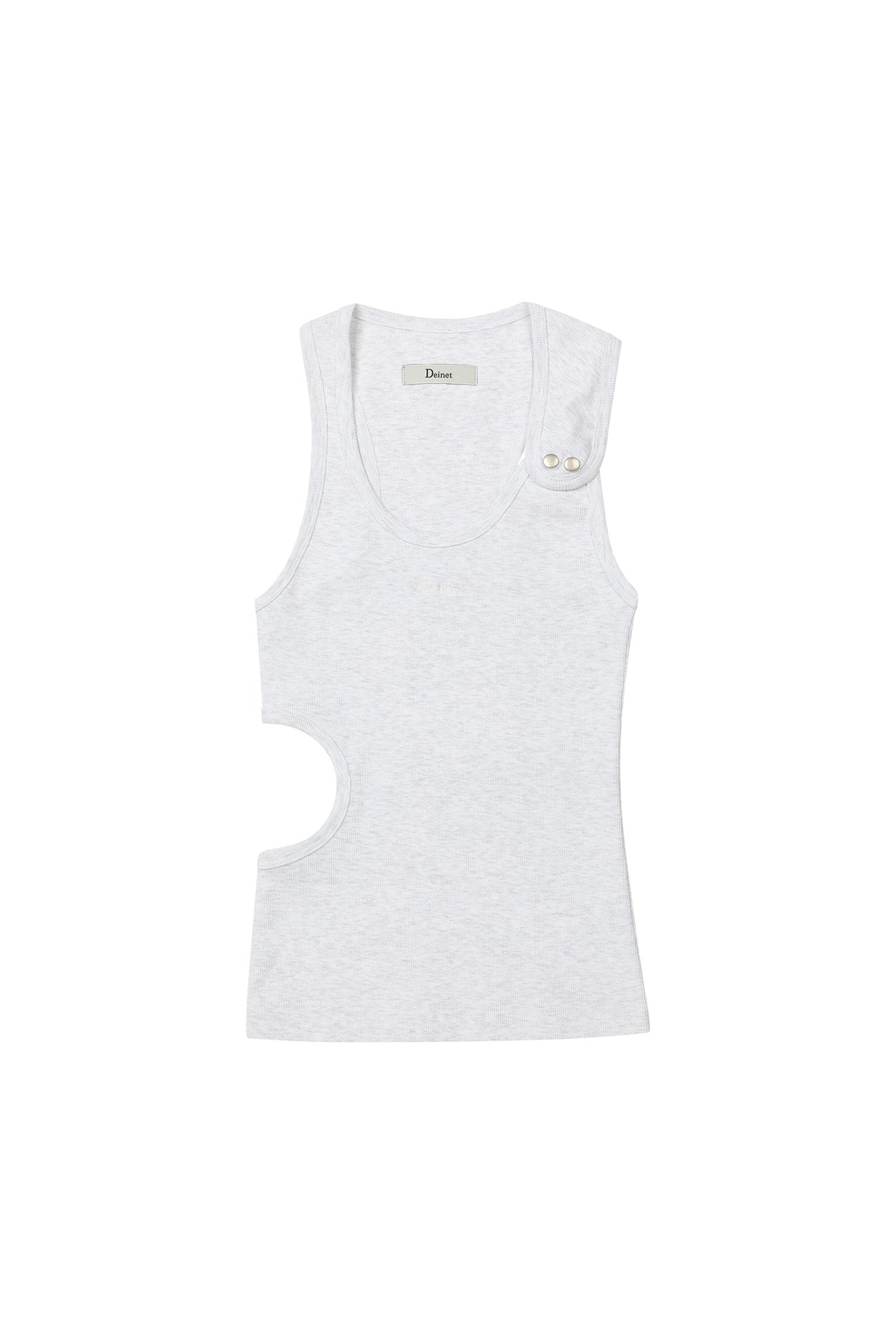 Deinet - Arc Snap Tank Top (Light Grey) product image 1 | TRAB K-Fashion Australia