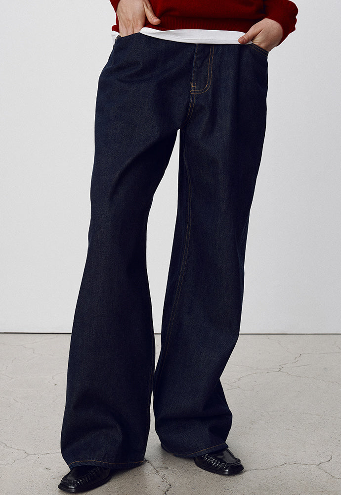Tonywack - Wide-Leg Selvedge Denim Jeans (Indigo) product image 5 | TRAB K-Fashion Australia