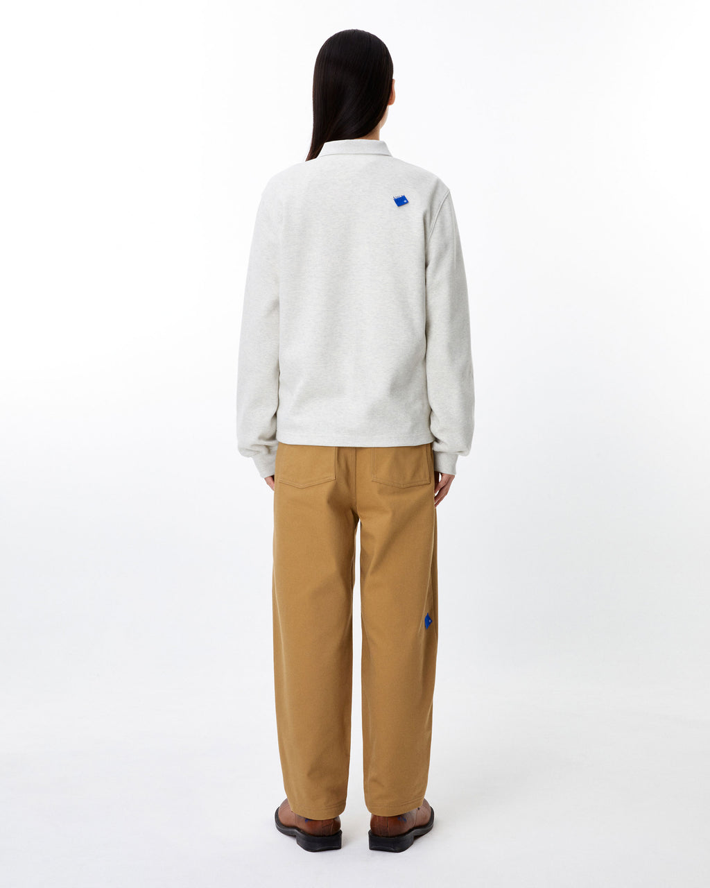 Ader Error - Sig; BL Tag LS polo t-shirt 04 (Oatmeal) product image 4 | TRAB K-Fashion Australia
