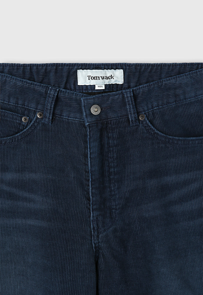 Tonywack - Indigo Garment-Dyed Straight Cut Corduroy Pants (Faded Indigo) product image 9 | TRAB K-Fashion Australia