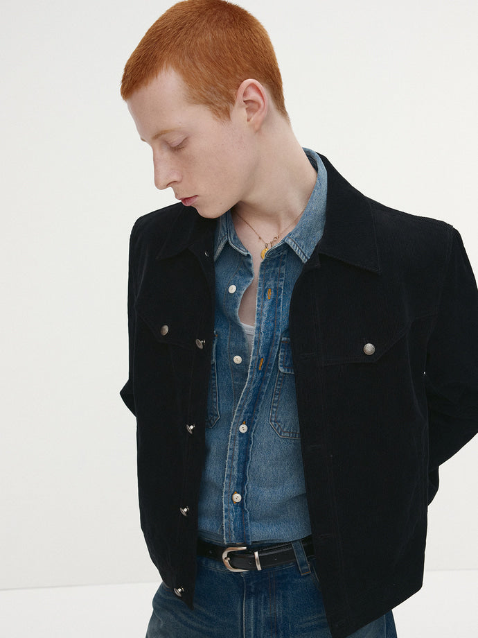 Tonywack - Washed Corduroy Western Trucker (Black) product image 5 | TRAB K-Fashion Australia