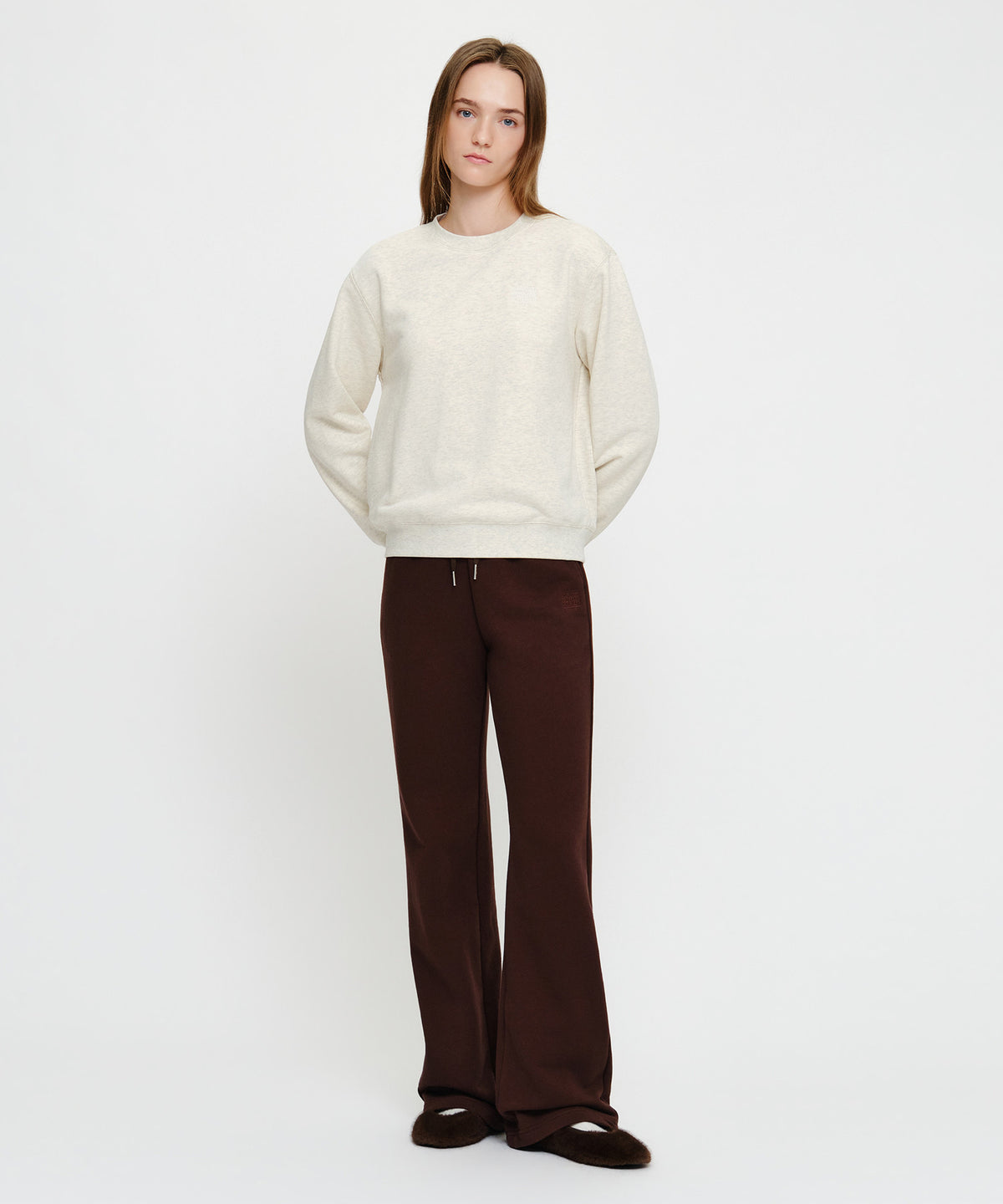Marithe & Francois Girbaud - Small Classic Logo Sweatshirt (Oatmeal) product image 4 | TRAB K-Fashion Australia