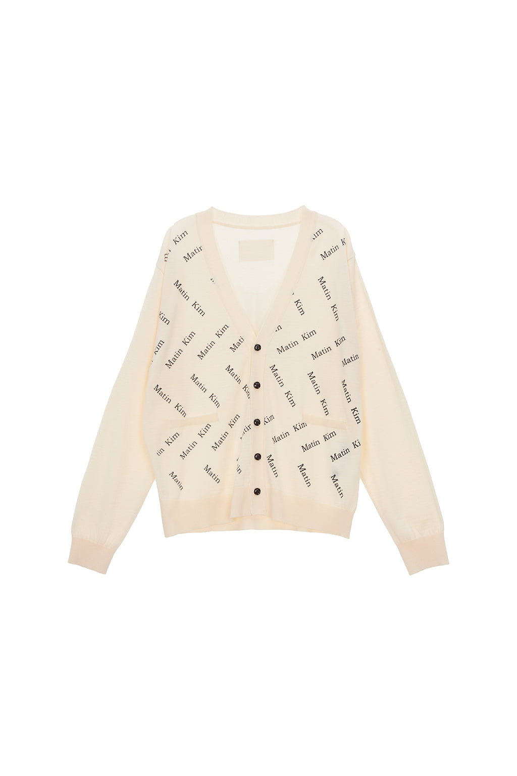 Matin Kim - Matin Zigzag Print Cardigan (Ivory) product image 1 | TRAB K-Fashion Australia