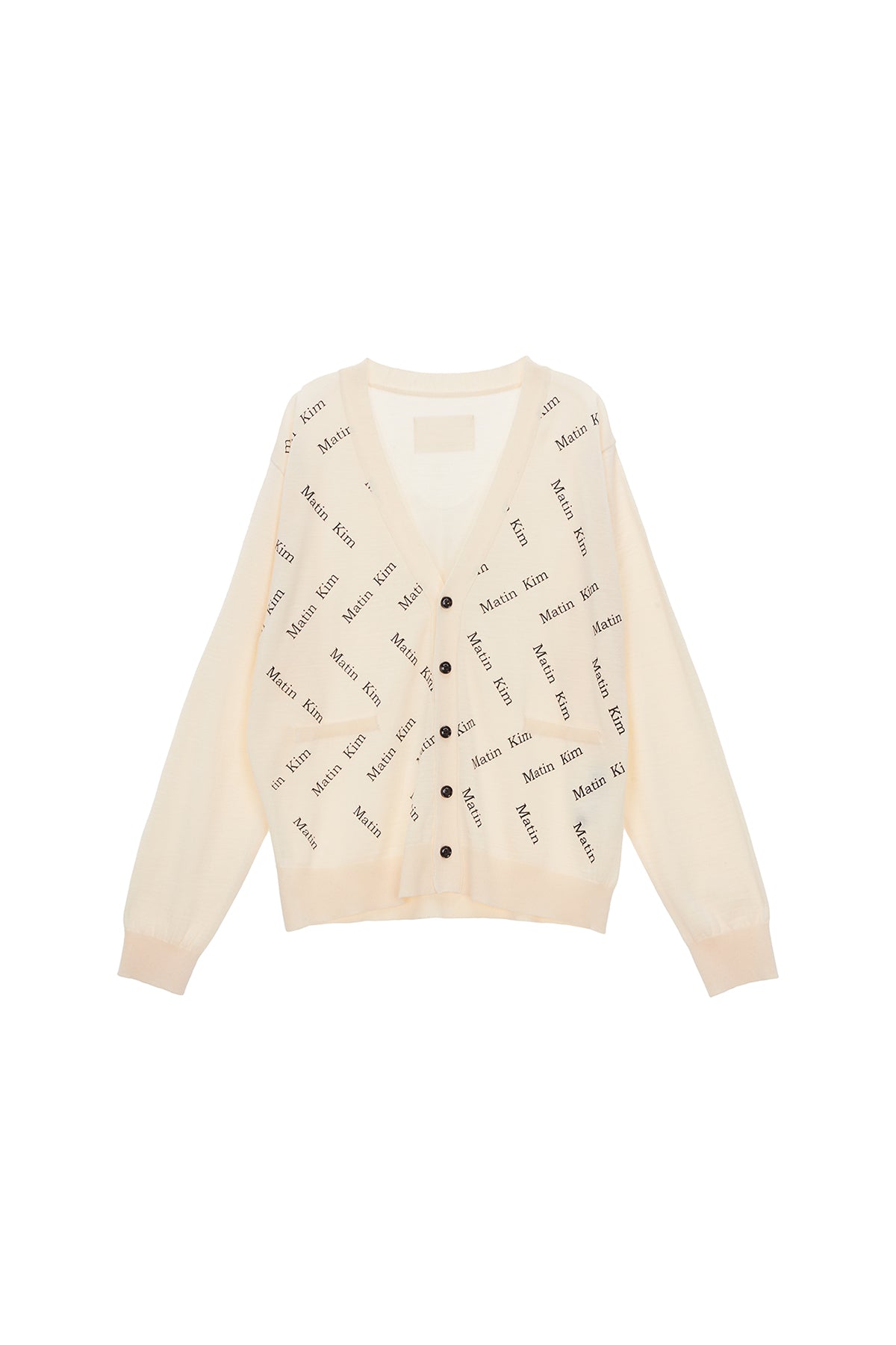 Matin Kim - Matin Zigzag Print Cardigan (Ivory) product image 1 | TRAB K-Fashion Australia