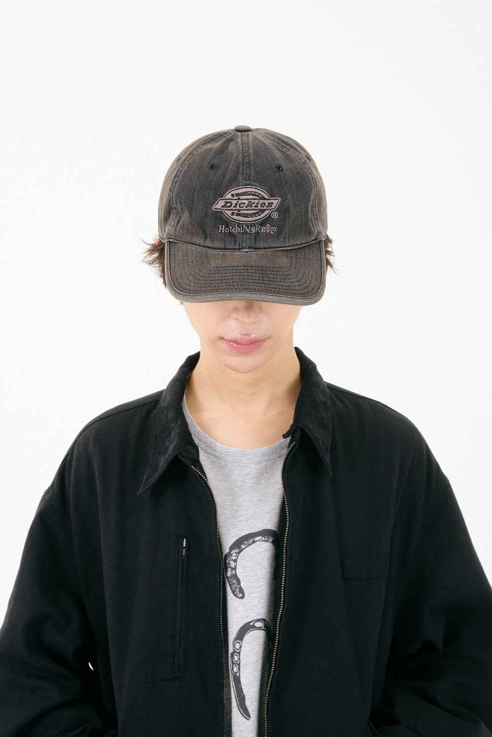 Hatchingroom - Logo Cap (Bleached Black) product image 7 | TRAB K-Fashion Australia