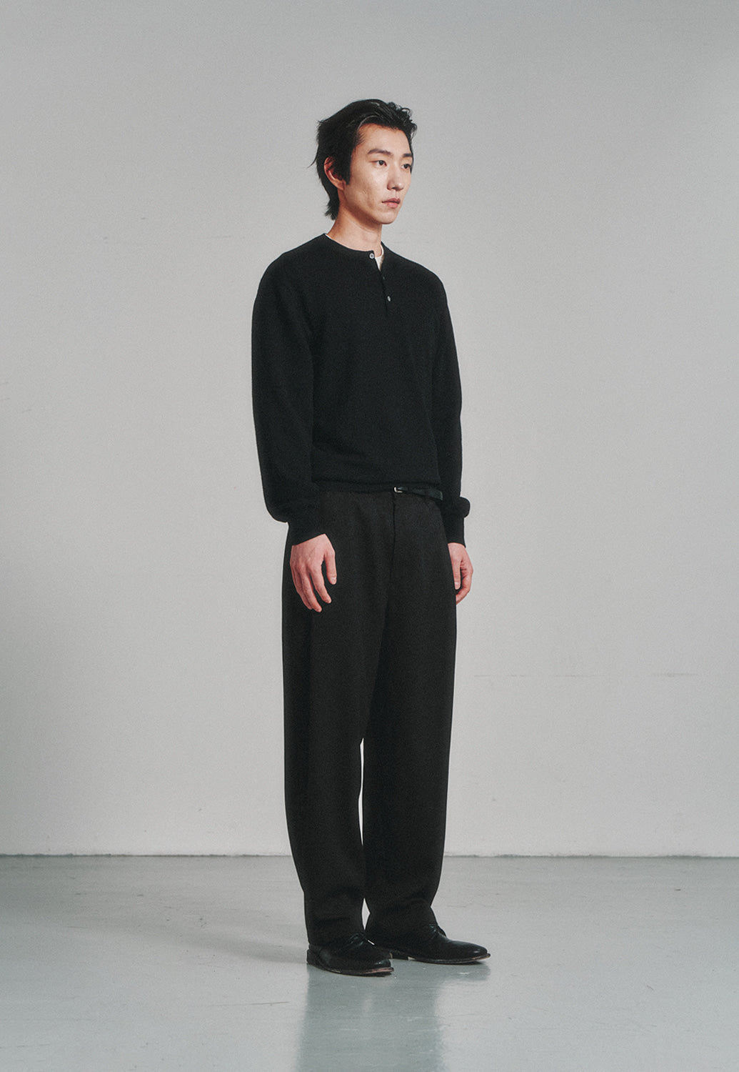 Art if acts - Henley Sweater (Black) product image 3 | TRAB K-Fashion Australia