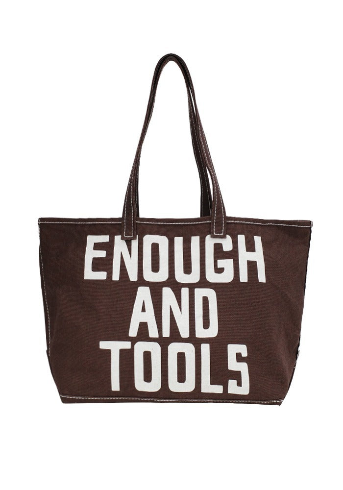 Collect Pieces - [tefstores] Enough And Tools Sv Tote Bag Large (Brown) product image 1 | TRAB K-Fashion Australia