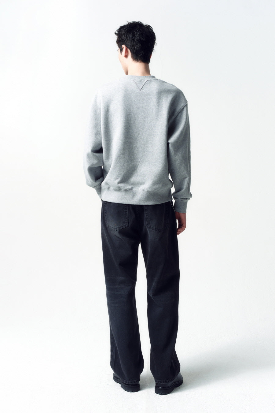 Insilence - Dirty Paint Denim Pants (Washed Black) product image 3 | TRAB K-Fashion Australia