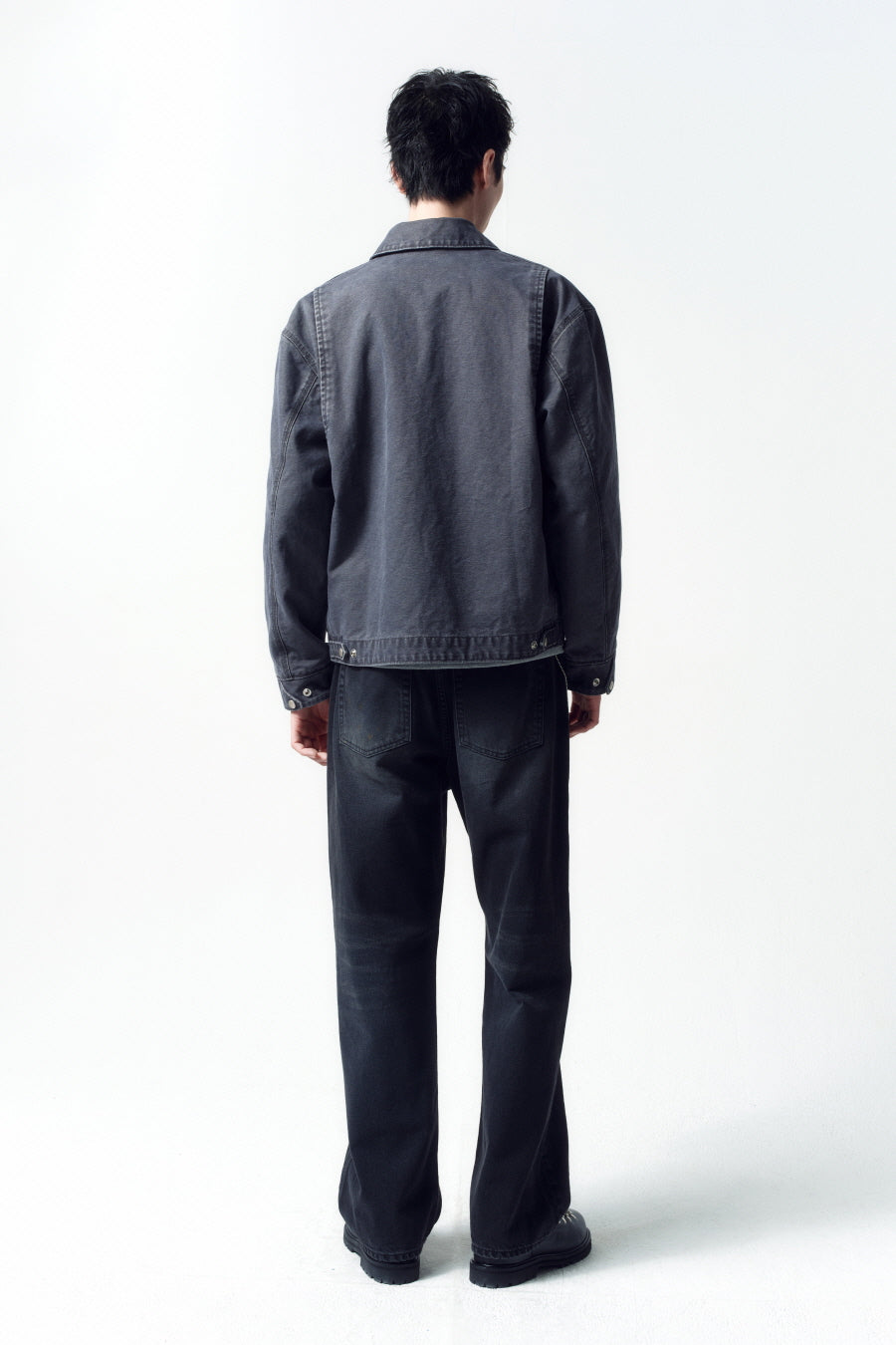 Insilence - Duck Cotton Work Jacket (Faded Grey) product image 4 | TRAB K-Fashion Australia