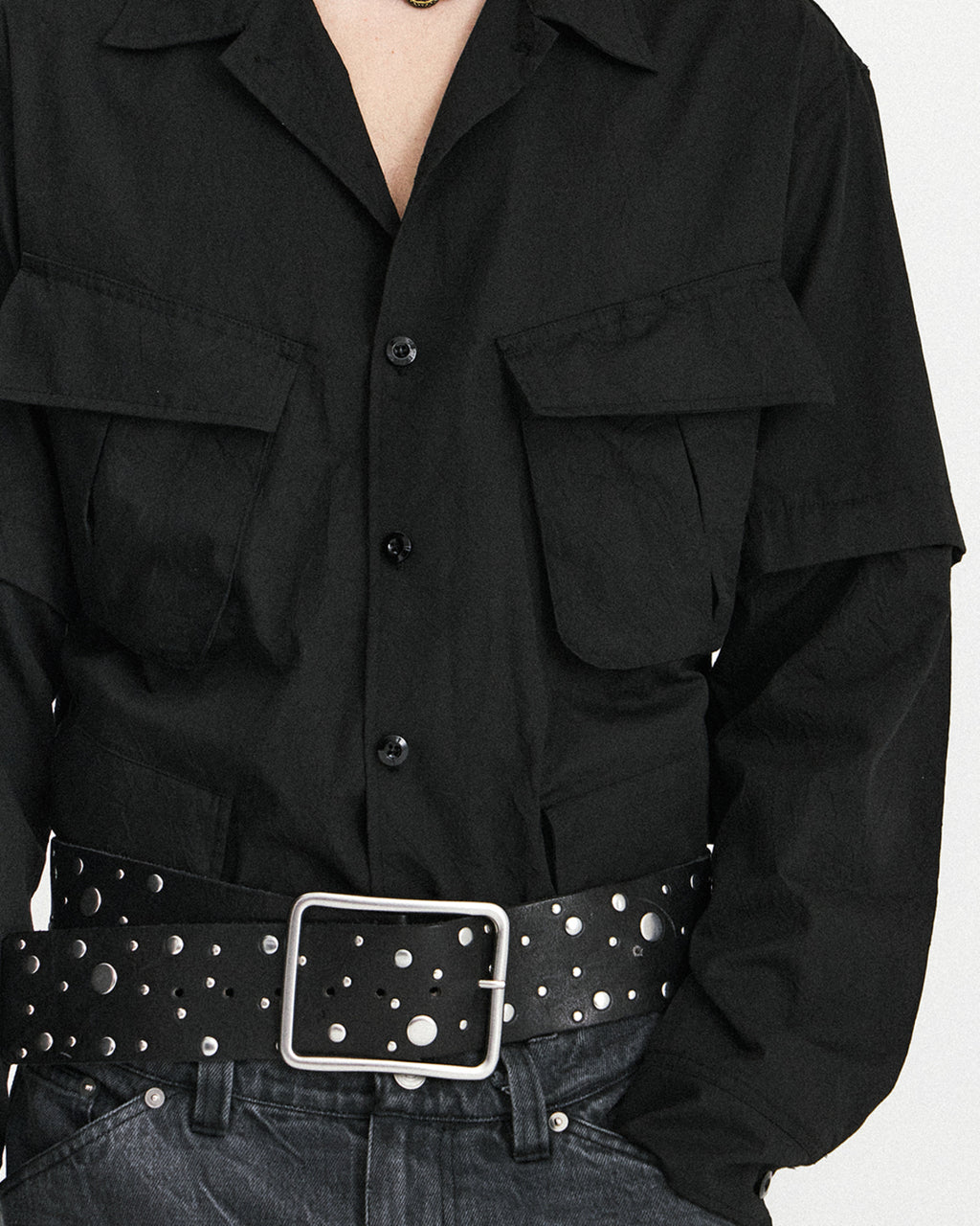Eastlogue - Jungle Combat Shirts (Crease Black) product image 8 | TRAB K-Fashion Australia