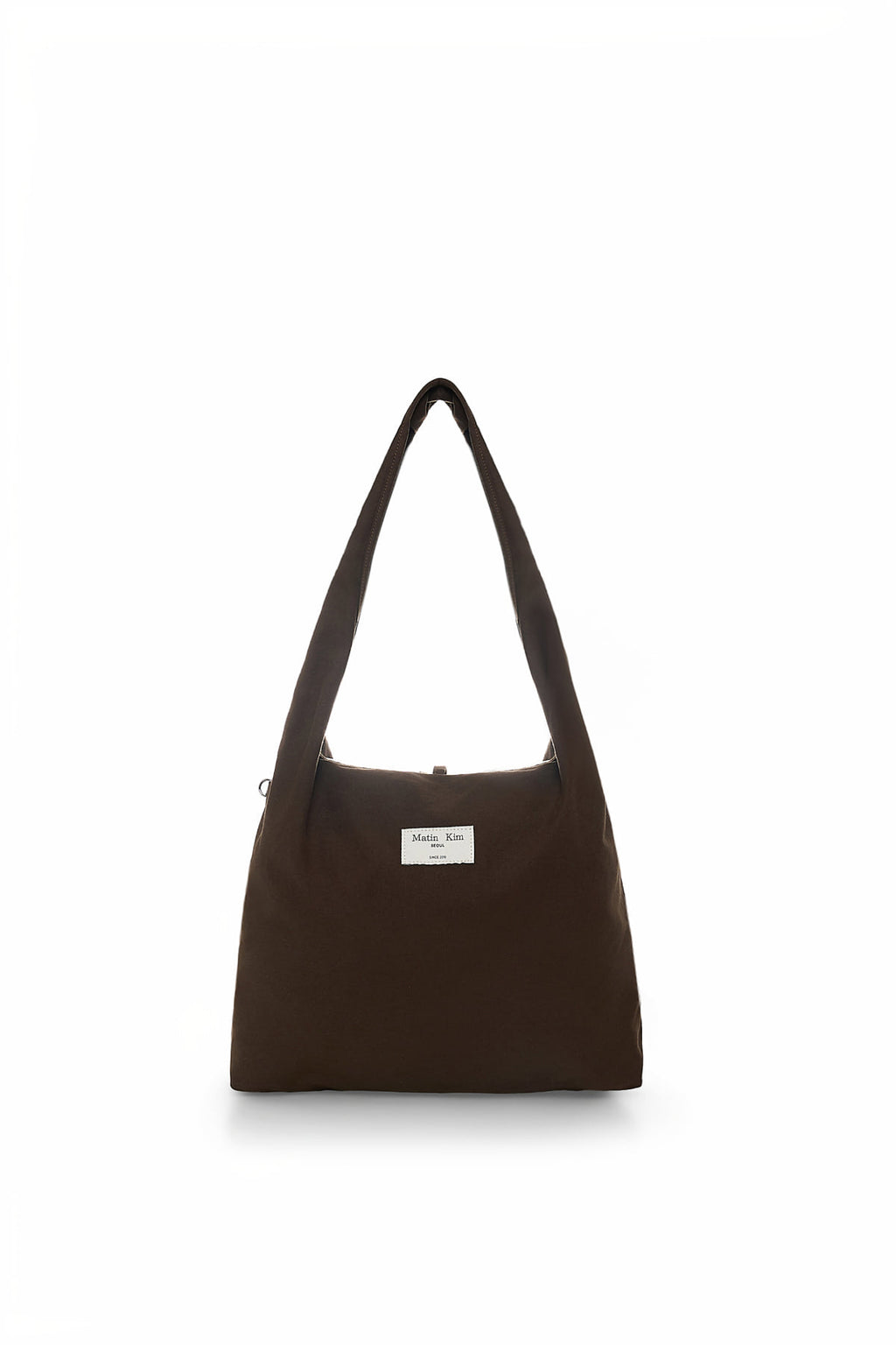 Matin Kim - [Pre-Order – Ships July 29] Logo Point Round Ecobag (Khaki Brown) product image 6 | TRAB K-Fashion Australia
