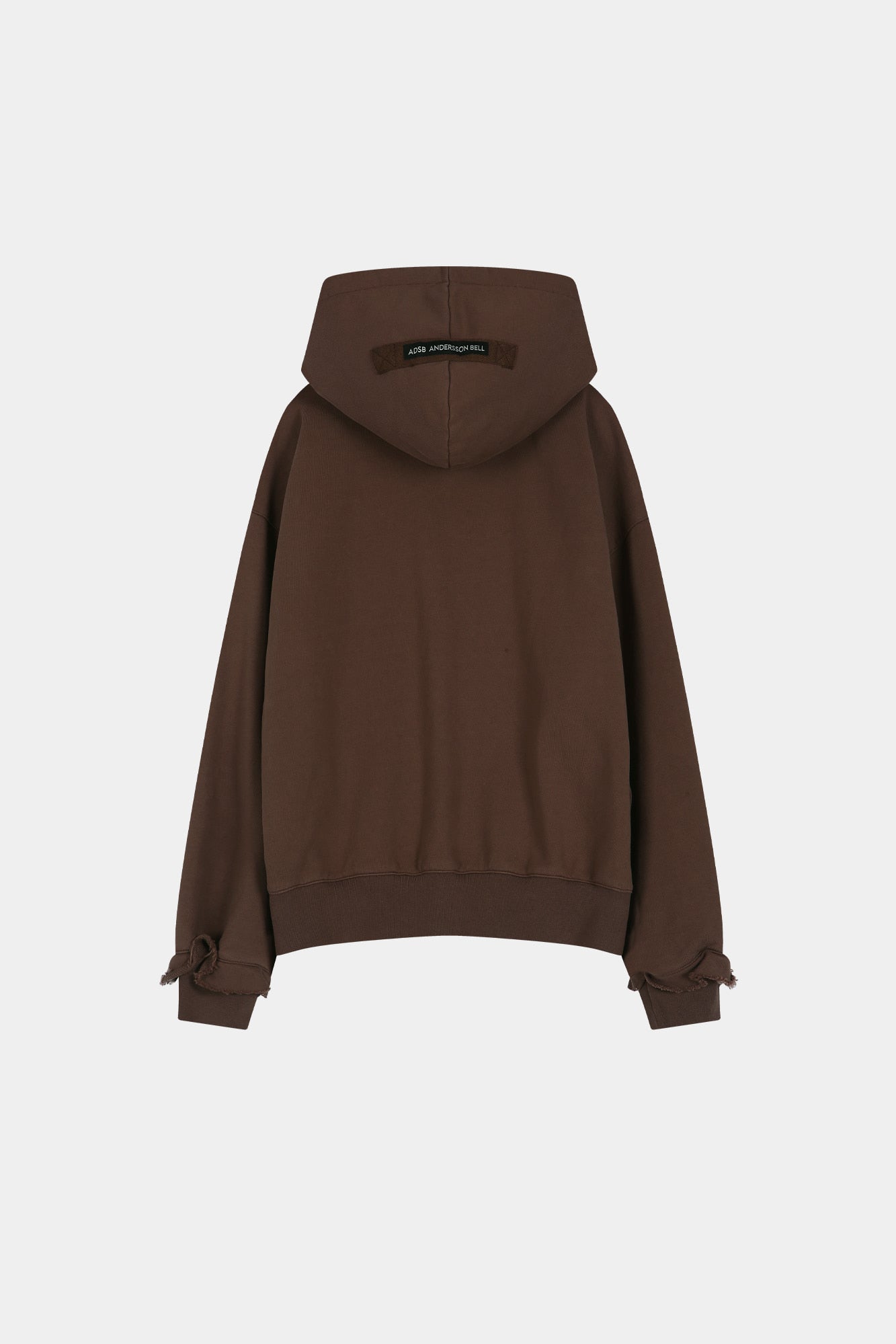 Andersson Bell - Raw-Cut Studded Zip-Up Hoodie (brick) (Brick) product image 8 | TRAB K-Fashion Australia
