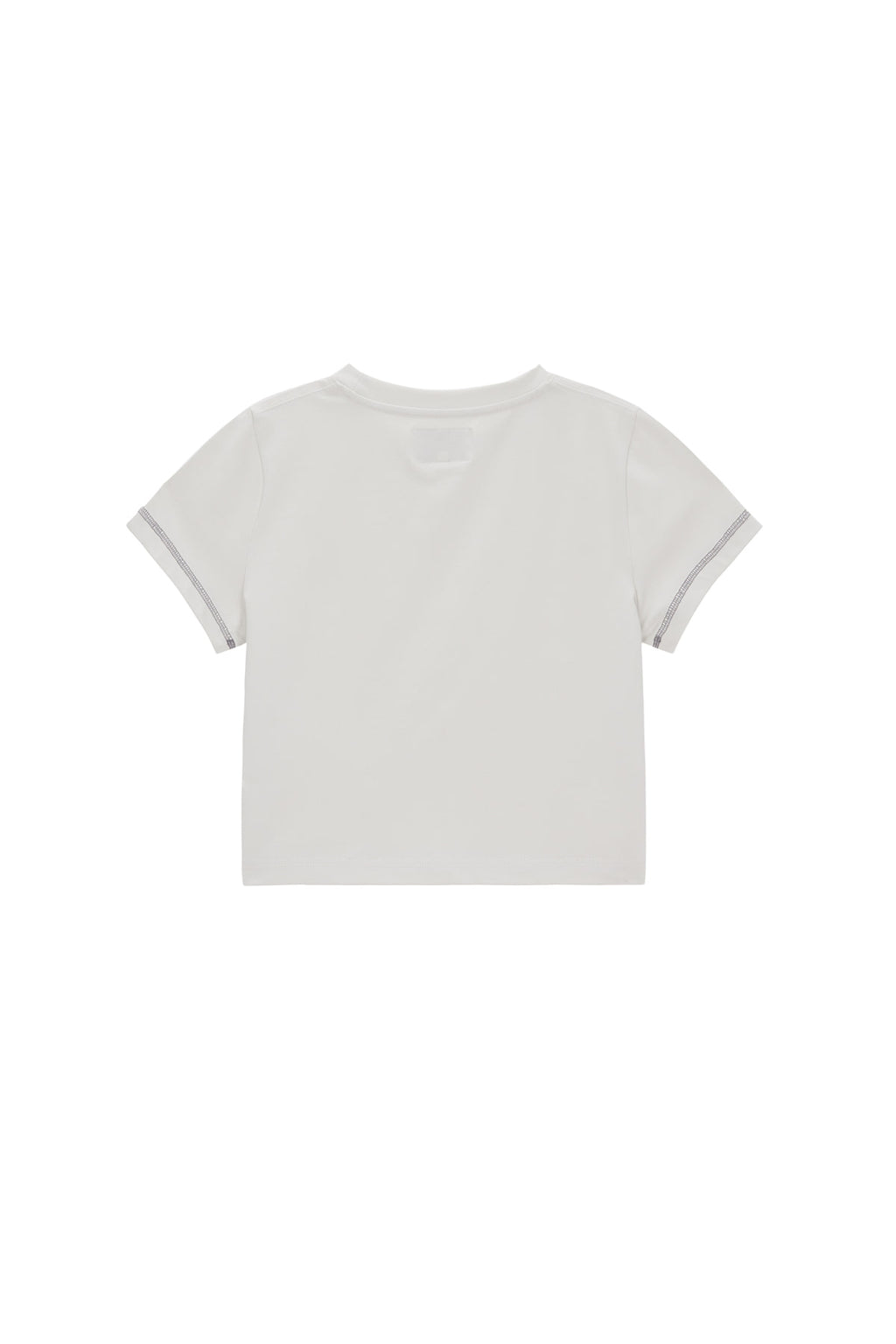 Matin Kim - Matin Small Line Logo Stitch Crop Top (Light Green) product image 2 | TRAB K-Fashion Australia