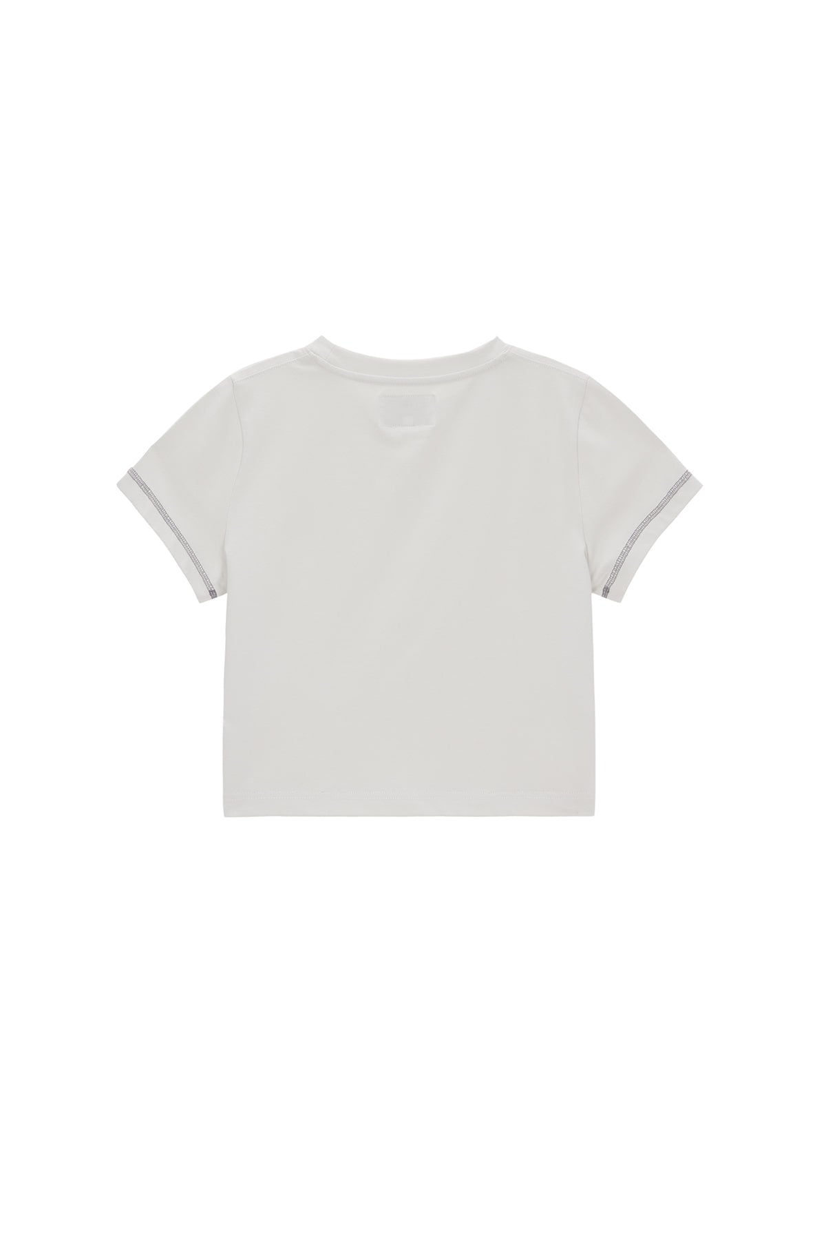Matin Kim - Matin Small Line Logo Stitch Crop Top (Light Green) product image 2 | TRAB K-Fashion Australia