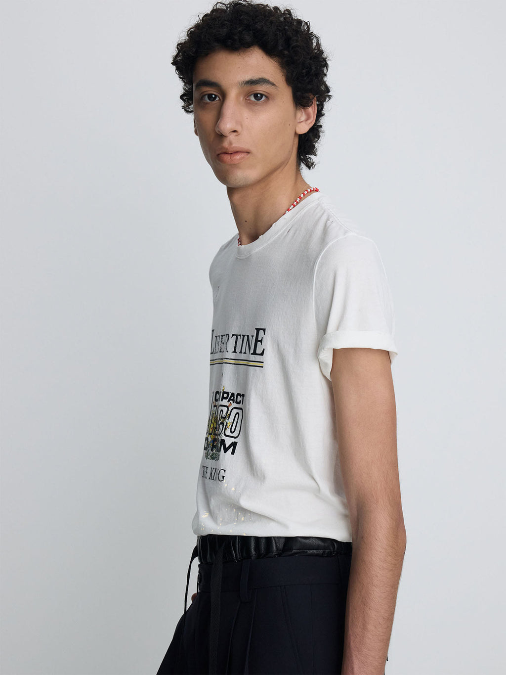 Tonywack - Distressed Libertine T-Shirt (White) product image 8 | TRAB K-Fashion Australia