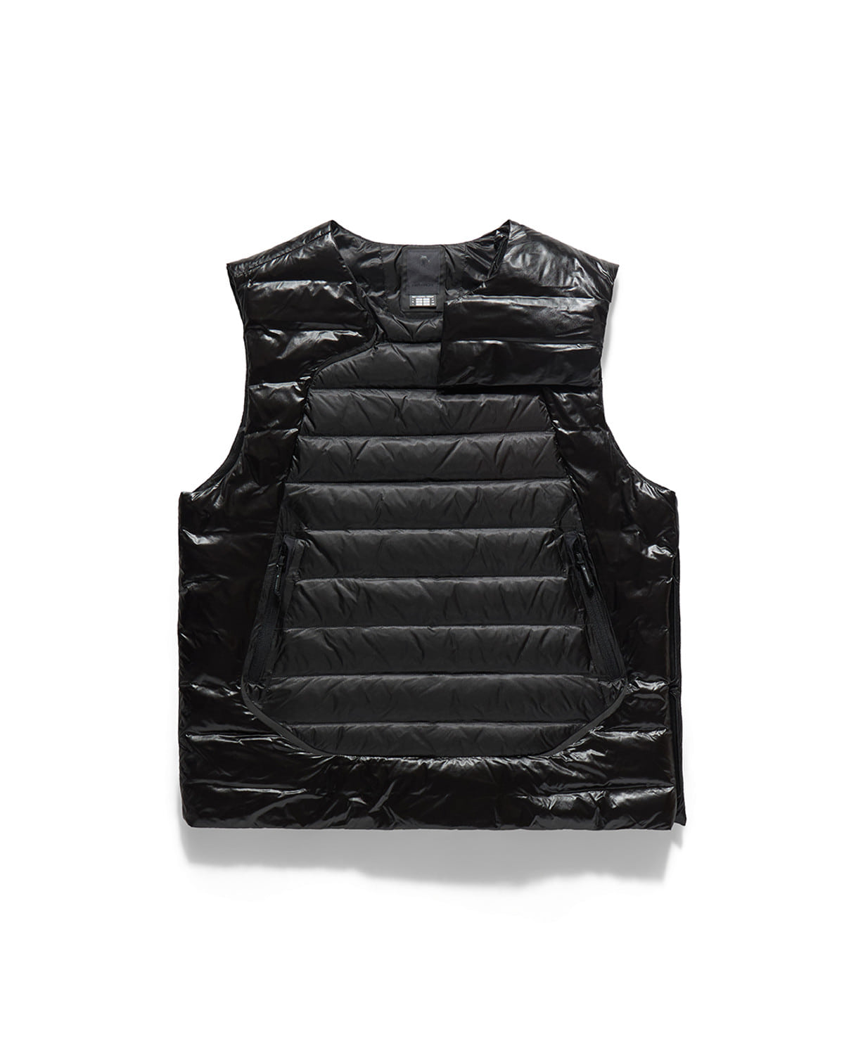 Eastlogue - Asymmetric Bullet Proof Down Vest (Black) product image 6 | TRAB K-Fashion Australia