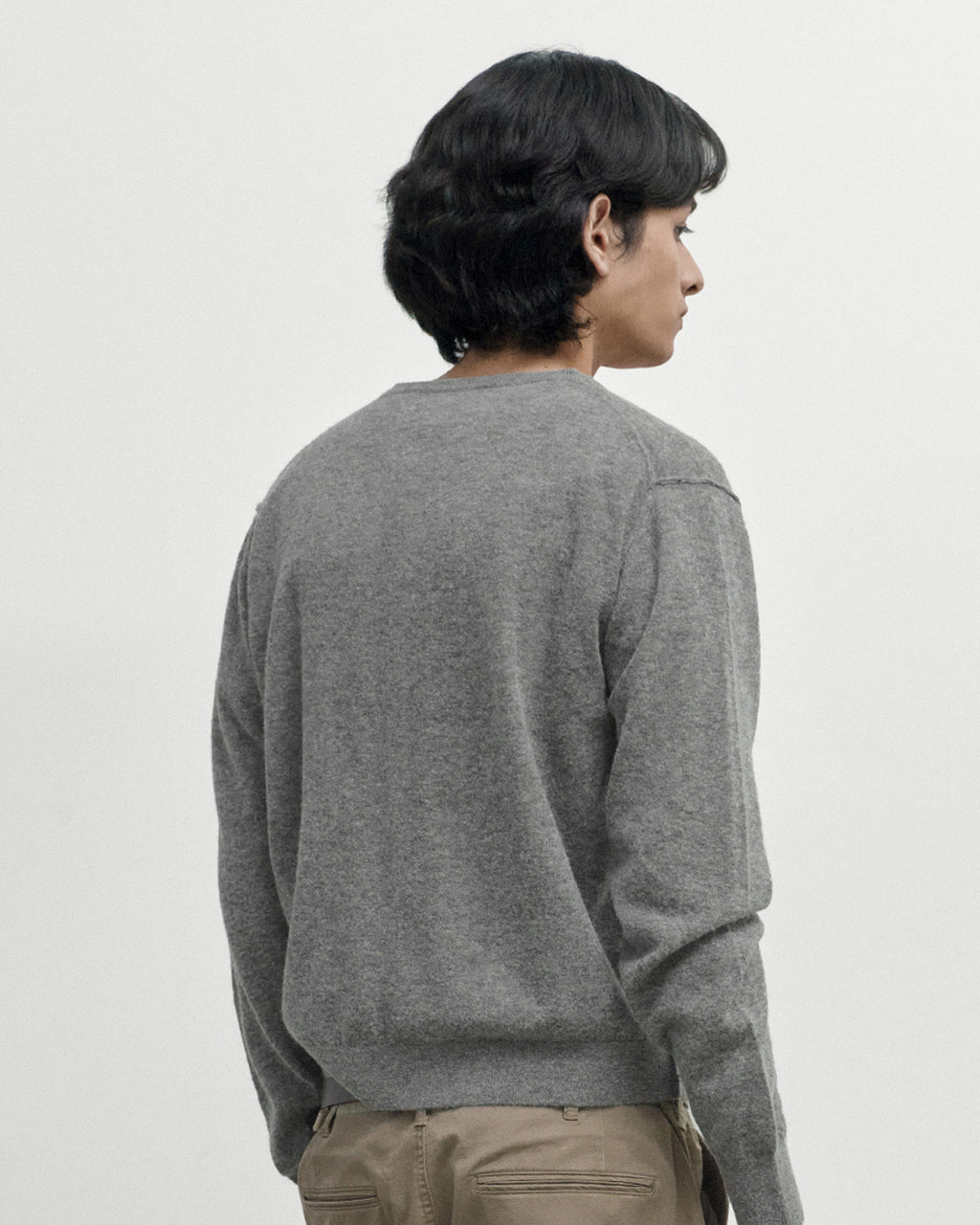 Brownyard - Soft Round Cardigan (Grey) product image 2 | TRAB K-Fashion Australia