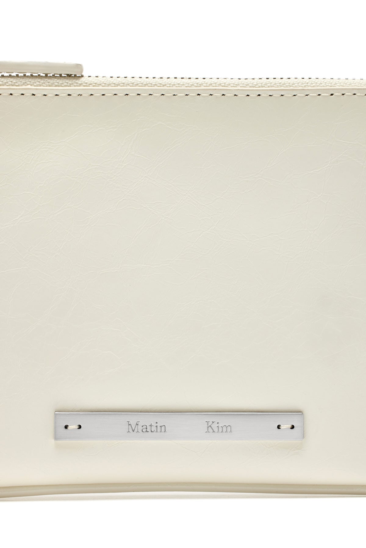 Matin Kim - Glossy Leather Micro Bag (Ivory) product image 3 | TRAB K-Fashion Australia