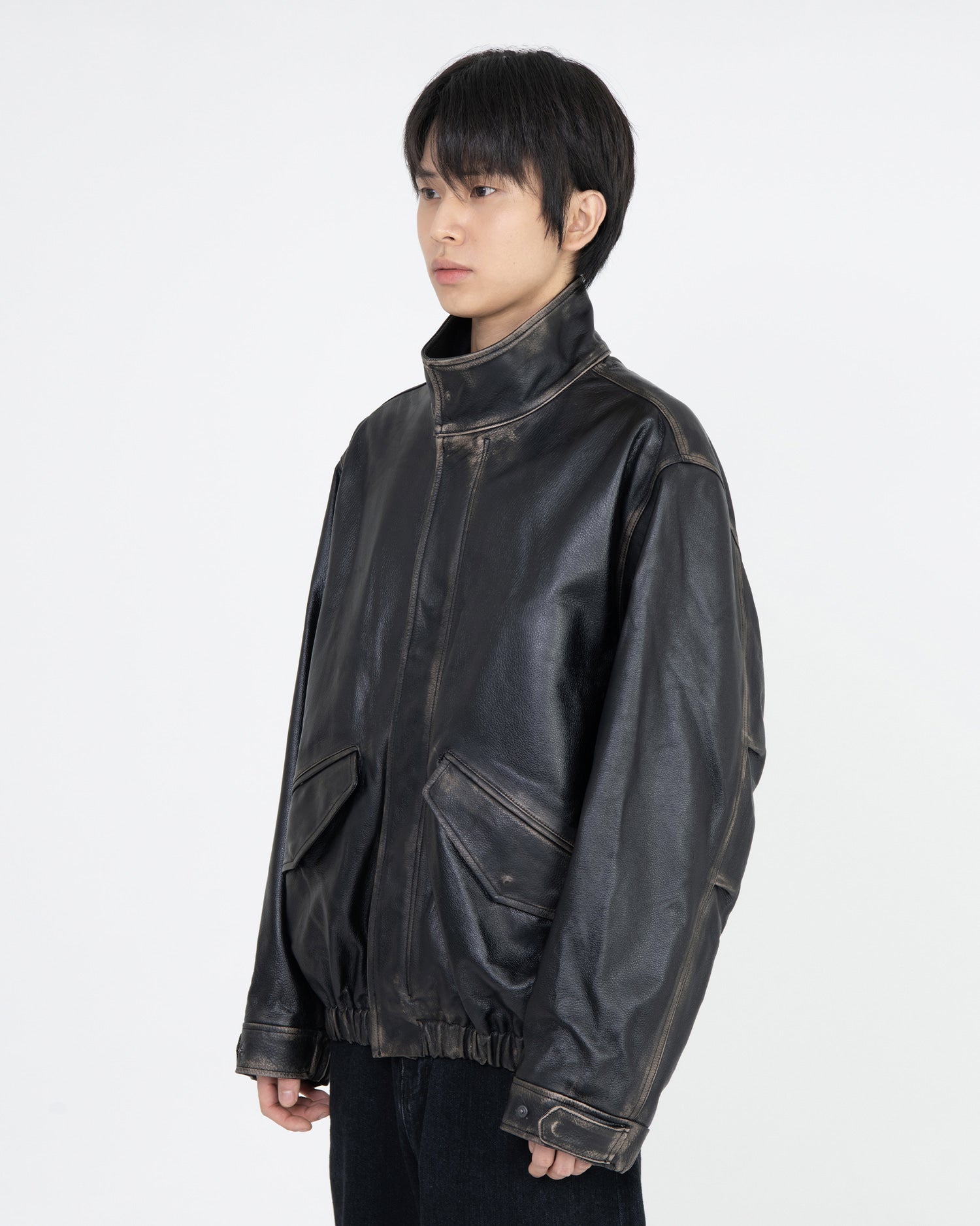Brownyard - Leather Field Jacket (Black) product image 6 | TRAB K-Fashion Australia