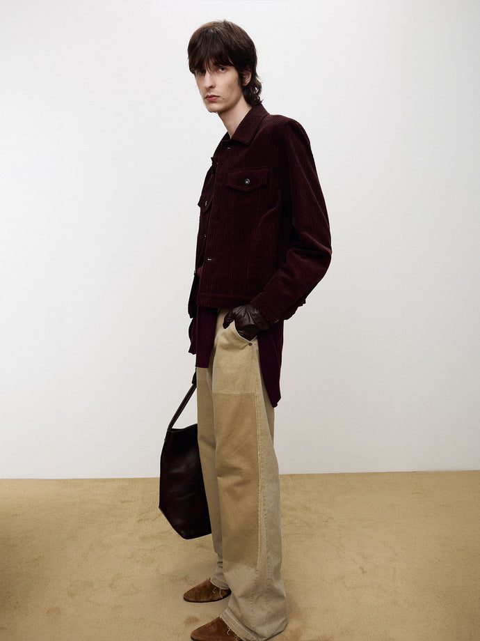 Tonywack - Italian Corduroy Trucker Jacket (Burgundy) product image 9 | TRAB K-Fashion Australia