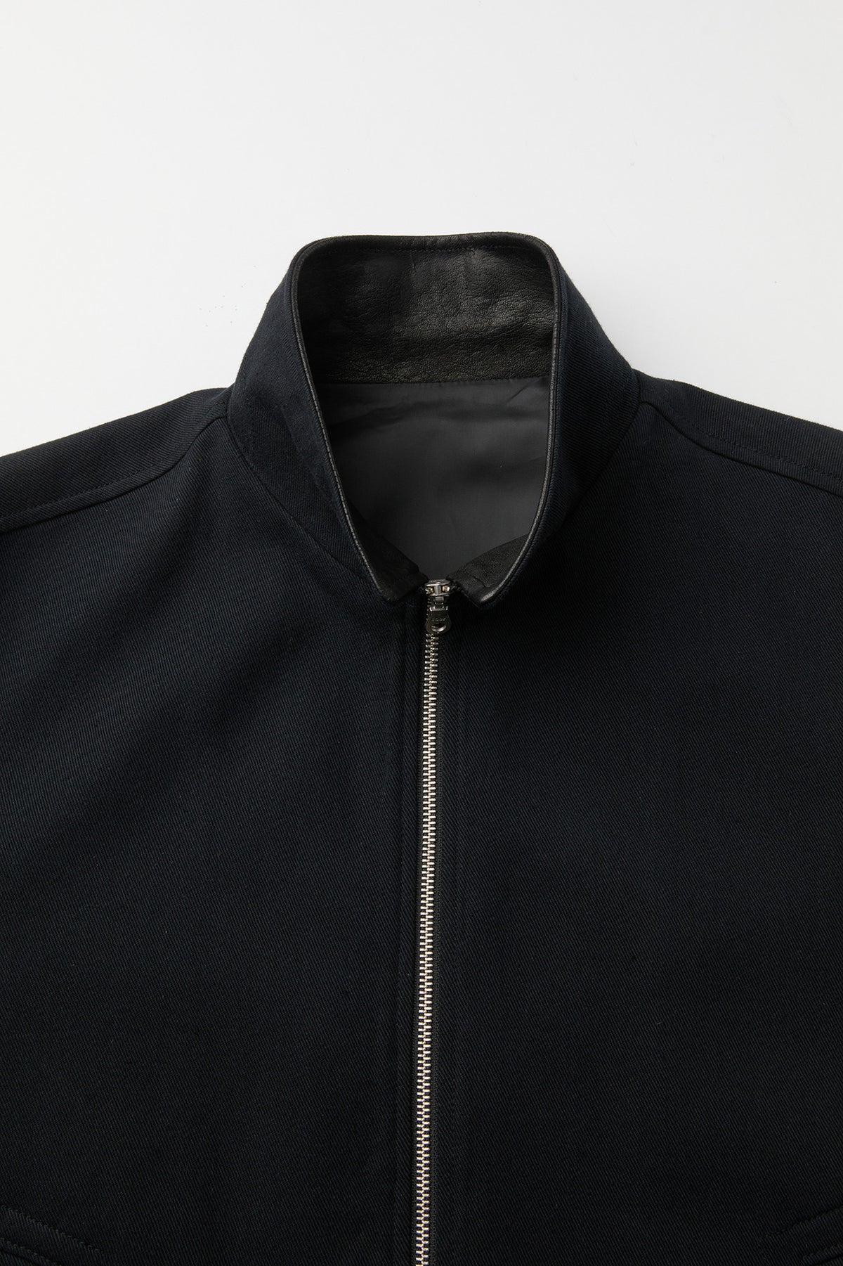 Coor - Pilot Leather Collar Jumper (Dark Navy) product image 5 | TRAB K-Fashion Australia