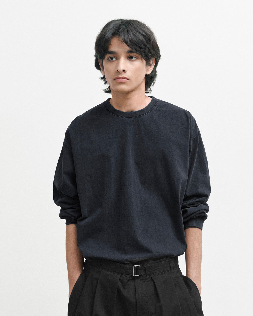 Brownyard - Washed Long Sleeve (Black) product image 1 | TRAB K-Fashion Australia
