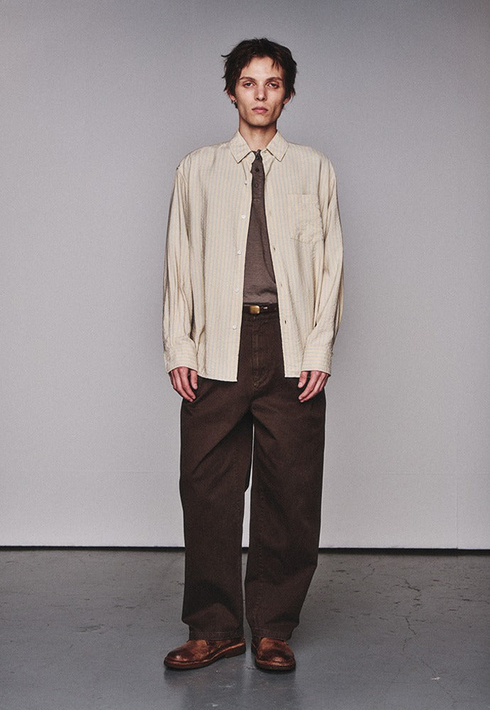 Art if acts - Wrinkle Rayon Shirt (French Beige) product image 1 | TRAB K-Fashion Australia