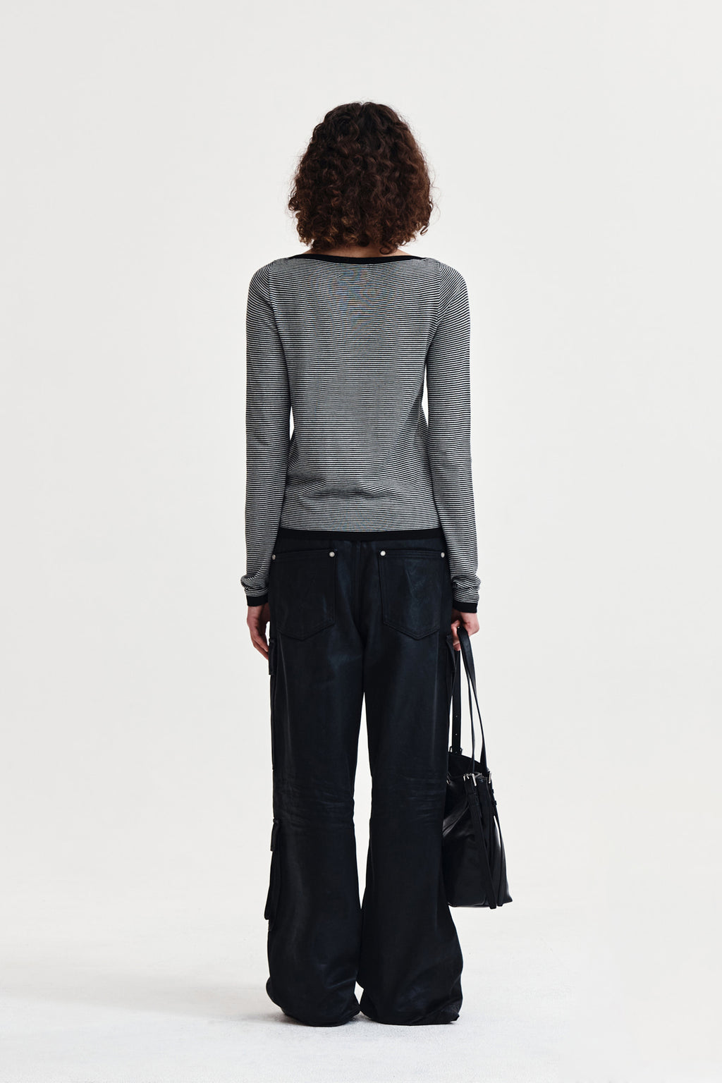 Matin Kim - Essential Boat Neck Knit Top (Black) product image 7 | TRAB K-Fashion Australia