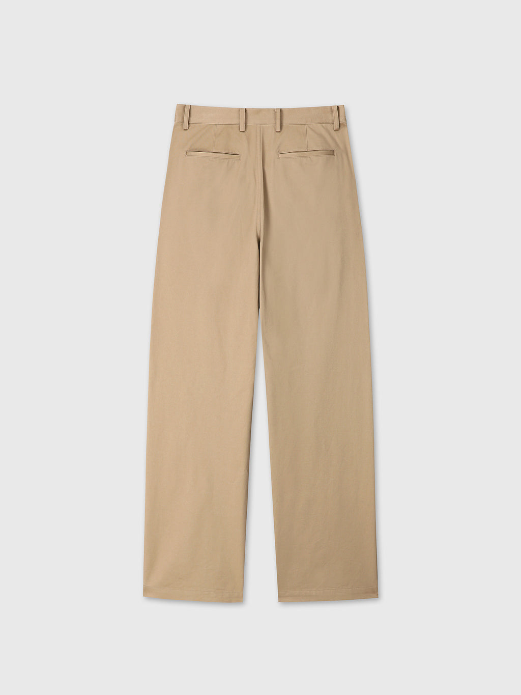 Tonywack - Cotton Drill Pleated Chino Pants (Beige) product image 9 | TRAB K-Fashion Australia