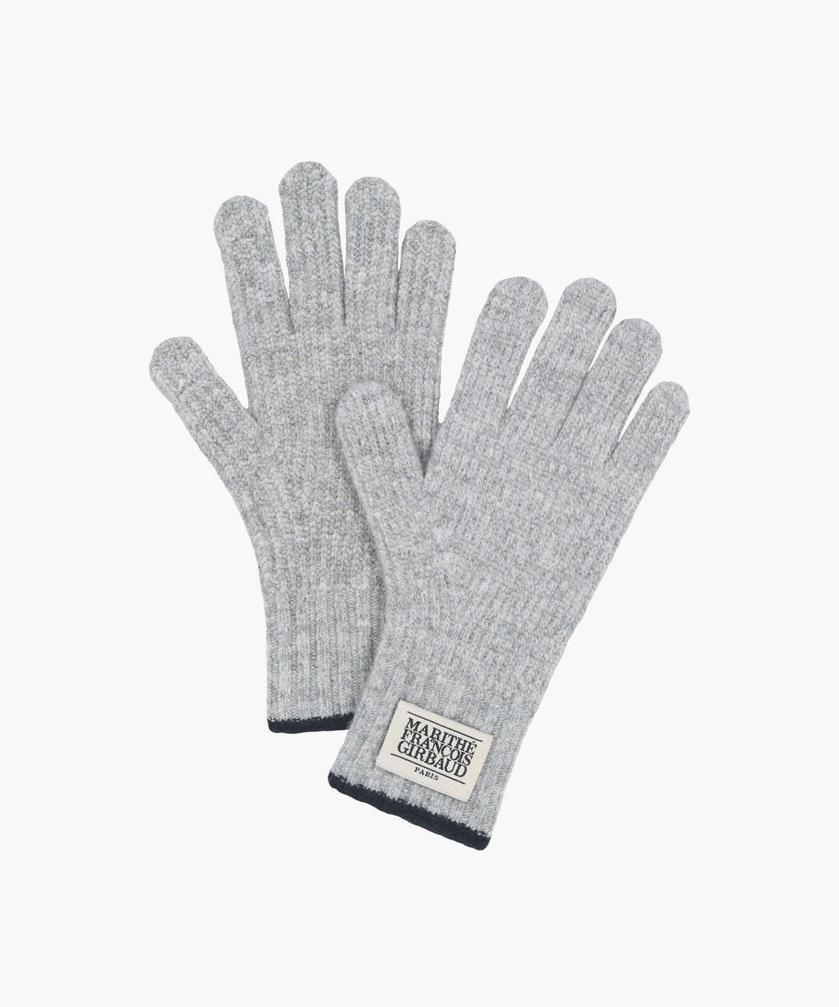 Marithe & Francois Girbaud - Classic Logo Knit Glove (Light Gray) product image 3 | TRAB K-Fashion Australia
