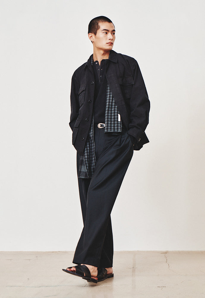 Art if acts - Garment Dyed Jungle Fatigue Jacket (Vintage Black) product image 5 | TRAB K-Fashion Australia