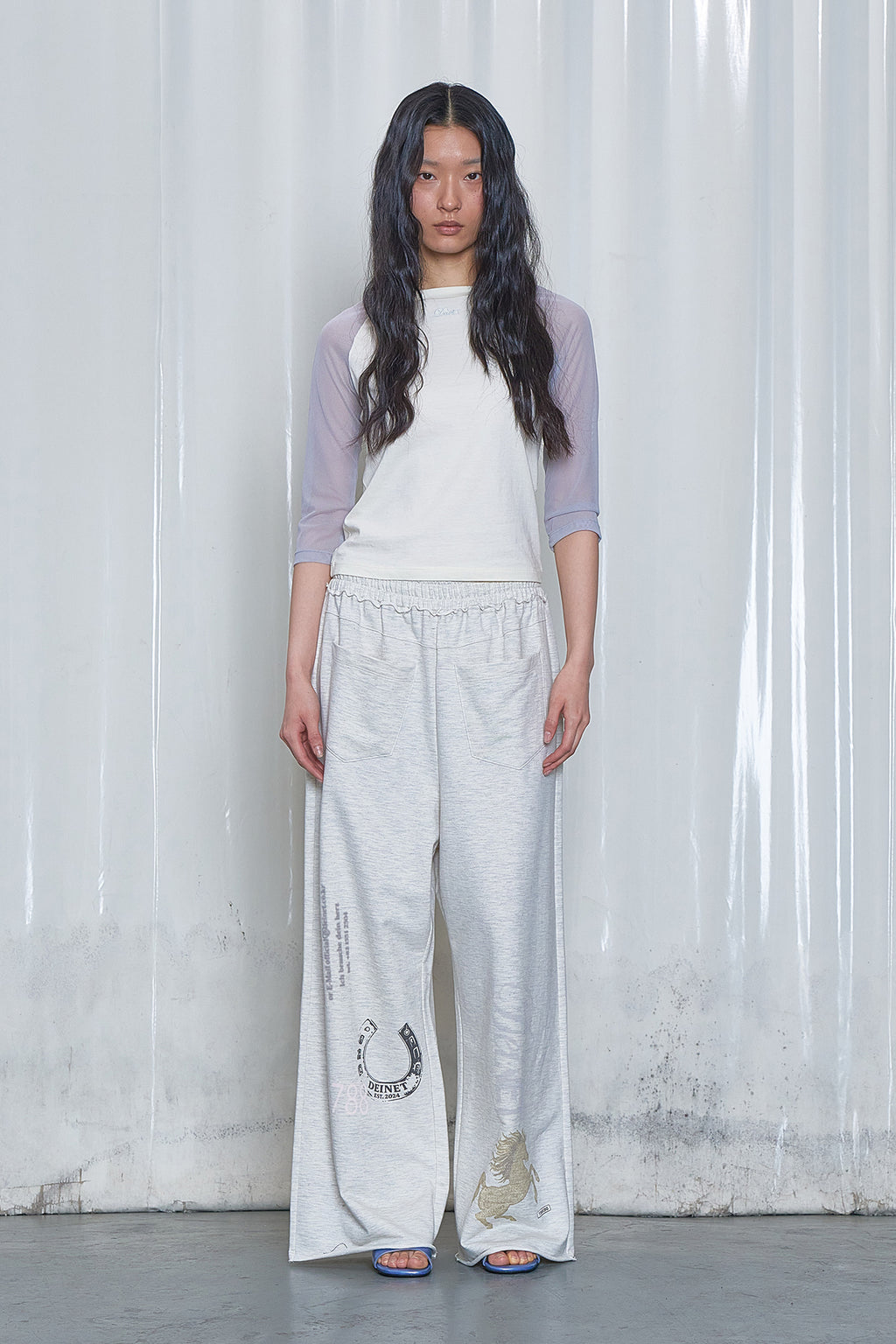 Deinet - Lucky Spur Archive Sweat Pants (Oatmeal) product image 1 | TRAB K-Fashion Australia