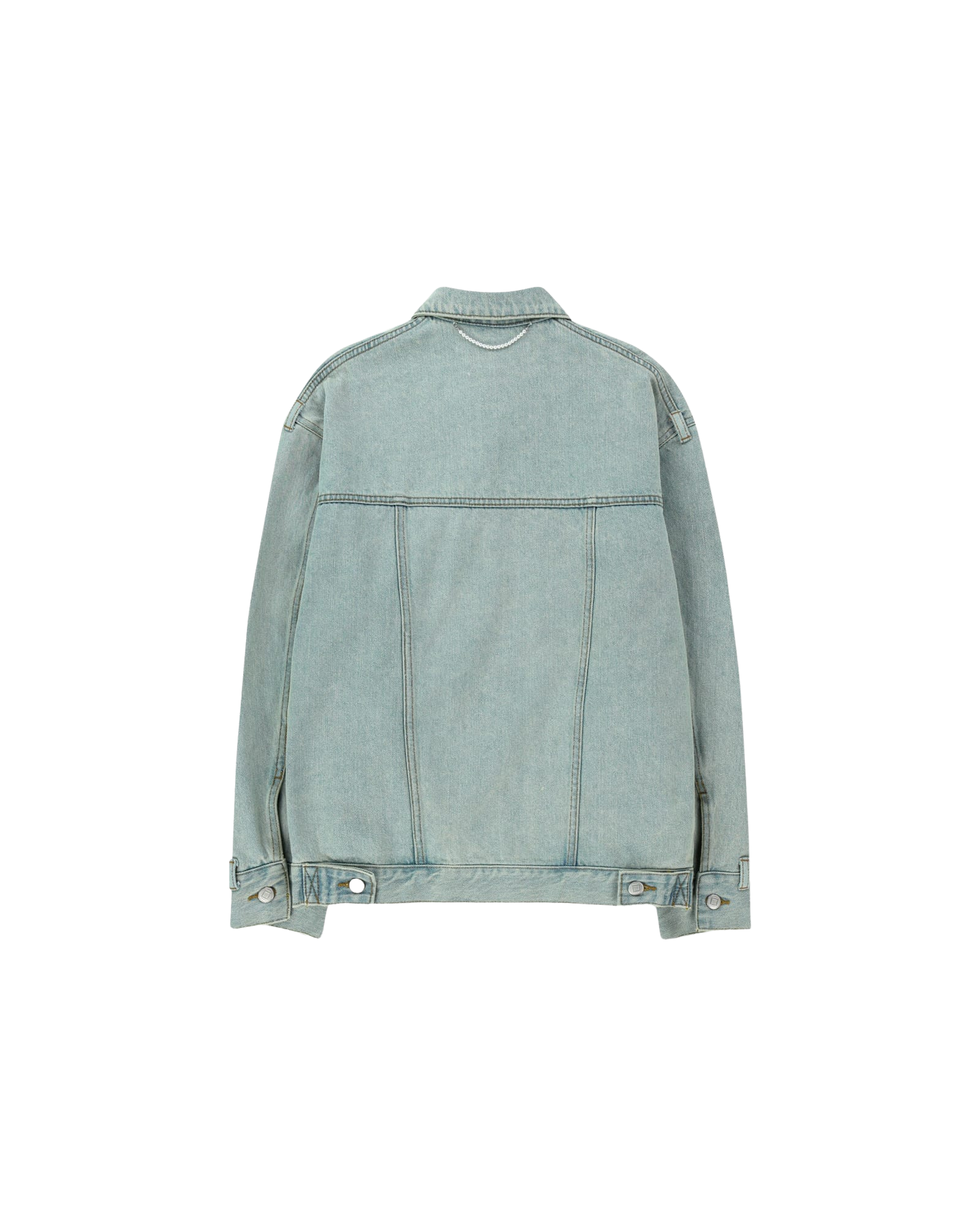 Kimhe Kim - Pearl Tear Denim Jacket (Sky Blue) product image 2 | TRAB K-Fashion Australia